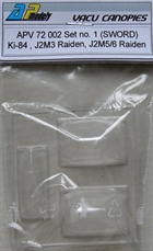 Canopy Set No 1 for:(Sword Ki84, J2M-3, J2M5/6) APV72002
