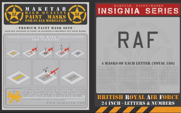 Royal Air Force Code Letters and numbers 24