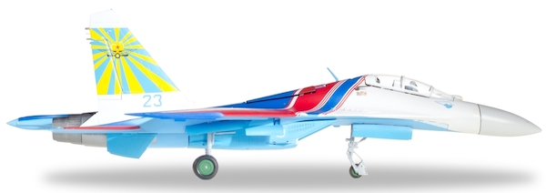 Sukhoi SU27UB Flanker C Russian Knights Aerobatic Demonstration Team, 237th Aviation Technology Demonstration Center 237TsPAT, 23 blue 580212