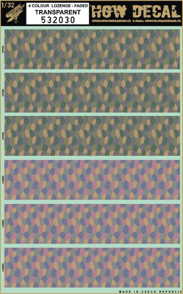 Four colour Lozenge (faded) transparent) HGW532030