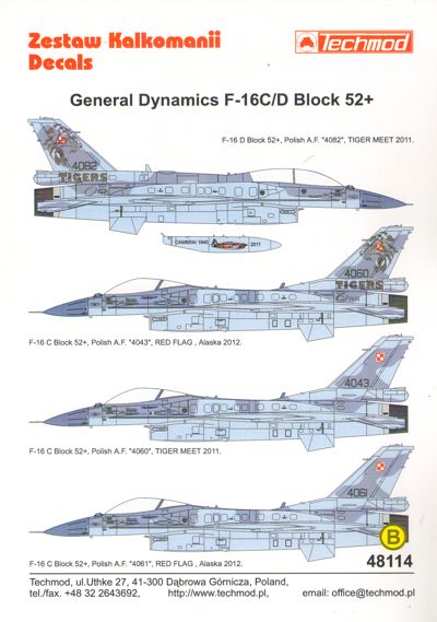 General Dynamics F16C/D Block 52+ (P:olish Air Force) 48114