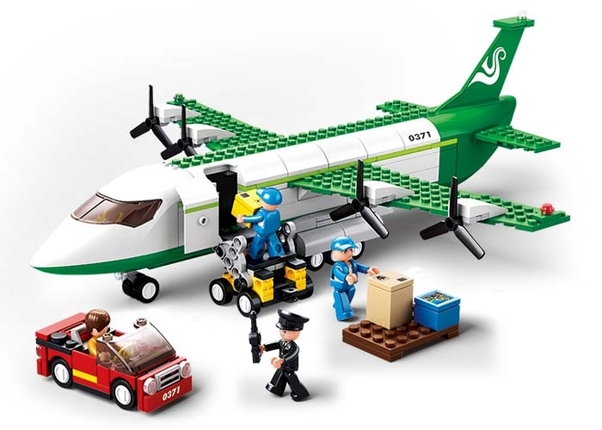 lego green cargo plane