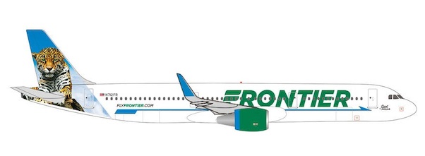 Airbus A321 Frontier Airlines Spot the Jaguar N712FR 535847
