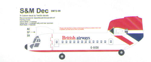 Boeing Vertol Chinook (British Airways) SM72-08