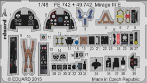 Detailset Mirage IIIE Interior (Kinetic) FE742