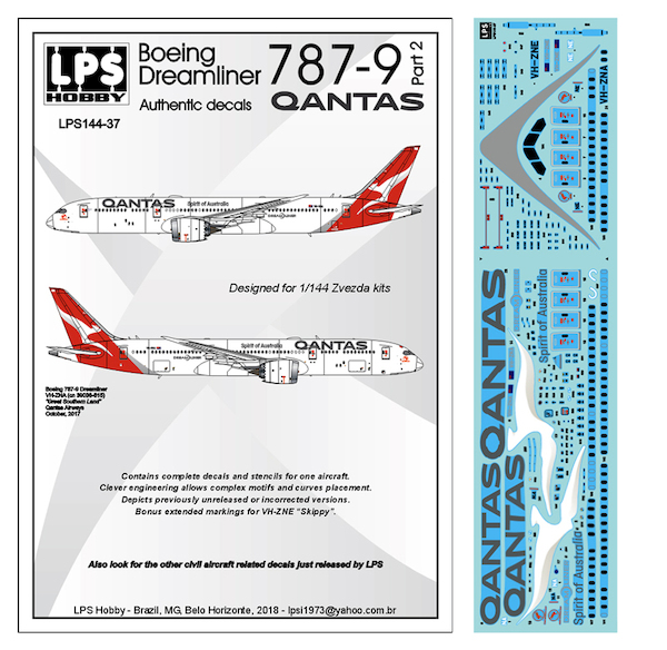Boeing 787 9 Part 2 Qantas Lps Hobby Lps144 37