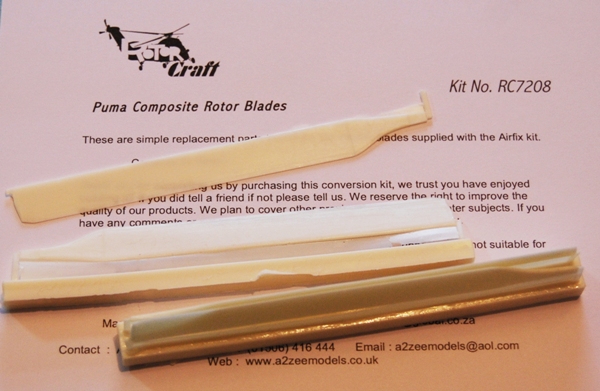 SA330 Puma Composite Rotor Blades ROTORCRAFT 7208