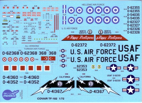 Convair TF102 Delta Dagger (USAF, Turk AF, Greek AF) GM-72061