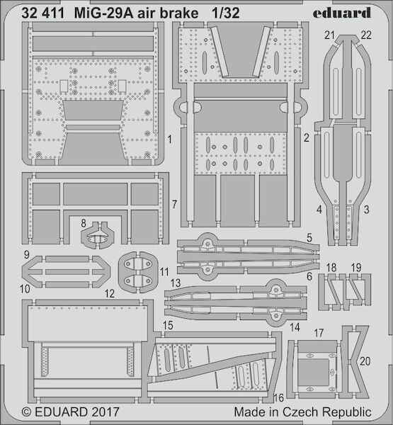 Detailset Mikoyan MiG29A Fulcrum Air Brake (Trumpeter) E32-411