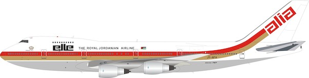 Boeing 747-200 Alia Royal Jordanian Airline JY-AFA with stand IF742RJ1218P