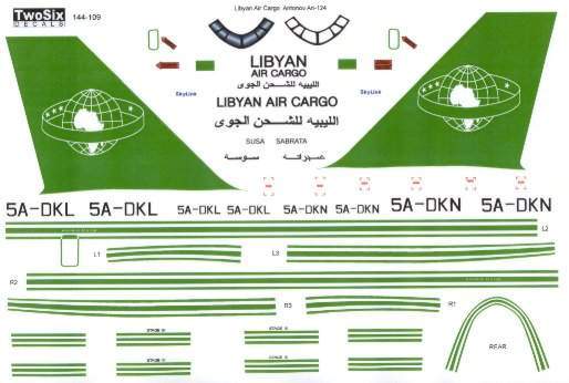 Antonov AN124 (Libyan Arab Cargo) 144-109