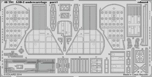 Detailset Douglas A3D-2 Skywarrior Undercarriage (Trumpeter) E48-791