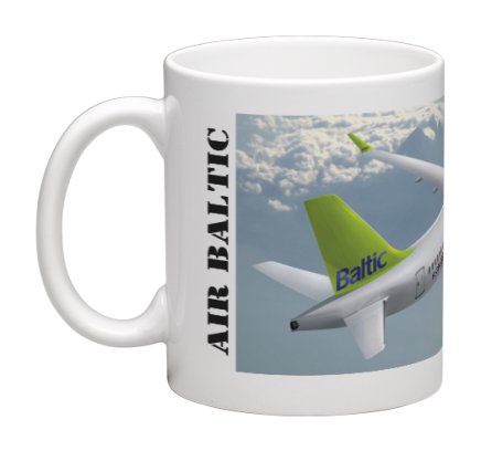Mug Air Baltic Bombardier CS300 MOK-BALTIC