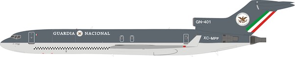Boeing 727-264/Adv Guardia Nacional Mexico XC-MPF With stand IF722MEX03