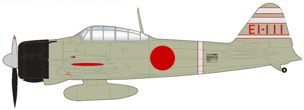 A6M2 Zero Fighter Type 21 EI-111, Lt Takumi Hoashi IJN Carrier Shokaku December 1941