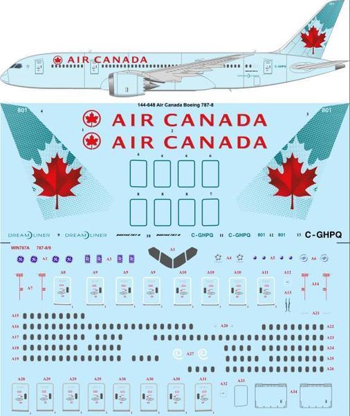 Boeing 787-8 Dreamliner (Air Canada) 144-647