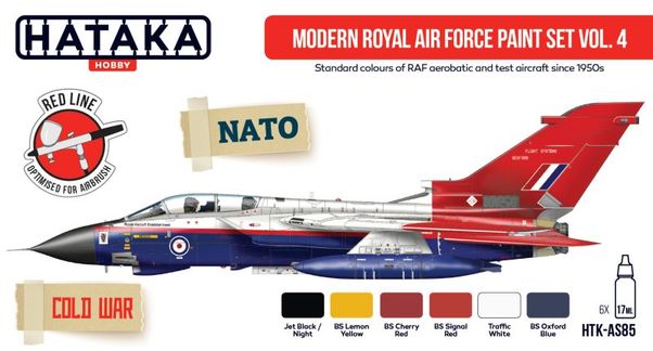 Modern Royal Air Force paint set Vol 4 (all variants) (6 colours) HTK-AS85