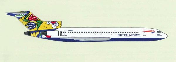 B727-200 (British Airways / Comair) ZS-NOU Herpa Limited Clubediton 531825