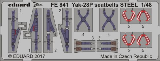 Detailset Yakovlev Yak28P Seatbelts set (Bobcat) FE841