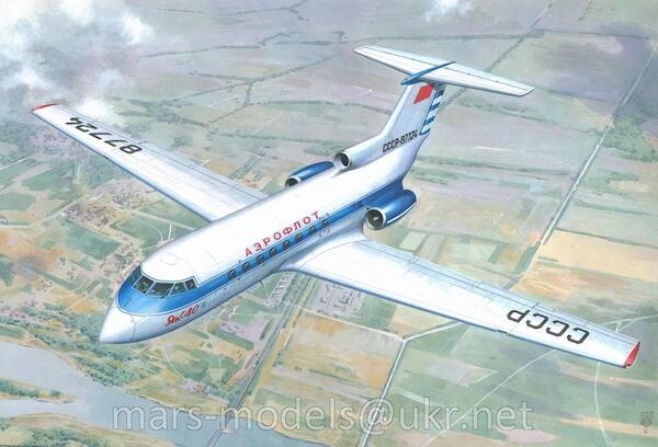 Yakovlev Yak40 Soviet regional passenger aircraft (Aeroflot 2x) RESTOCK MRM72101