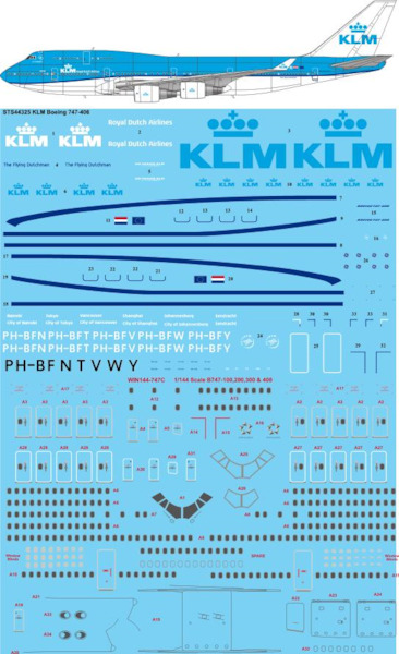 Boeing 747-406 (KLM New Colours) (RESTOCK) sts44325