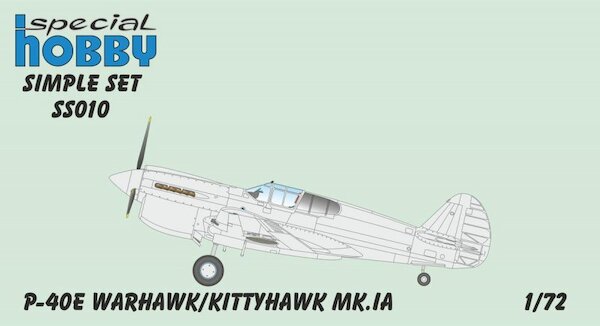 Curtiss P40E Warhwk/Kittyhawk MK1 (No Decals) ss010