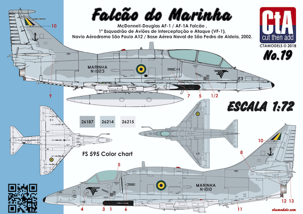 Falcão do Marinha (Brazilian Navy AF-1 and AF-1A (A-4M Skyhawk)) CTA-019