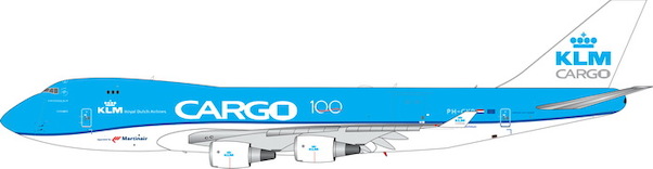Boeing B747-400F KLM Cargo 100 years operated by Martinair PH-CKB 11591