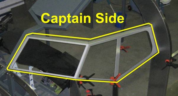 B737 Cockpit window frame (Captain and F/O side) 737CWF737