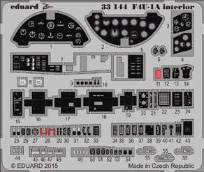 Detailset F4U-1A Corsair Interior Self Adhesive (Tamiya) E33-144