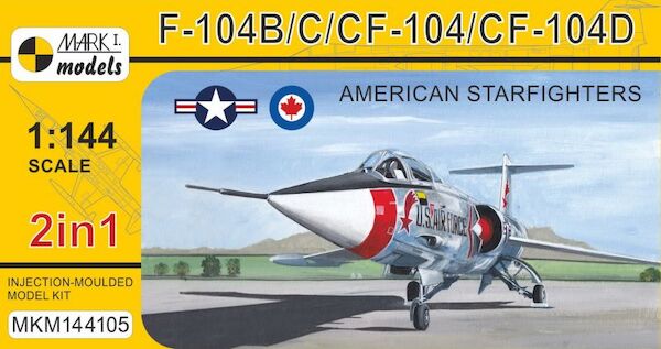 Lockheed F104B/C/D/CF 'American Starfighters' (2in1) (USAF, RCAF) MKM144105