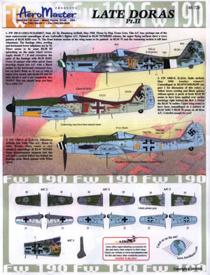 Late Dora's part 2 (FW190D-9) AMD48-720