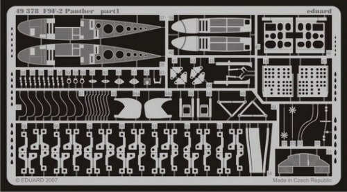 Detailset F9F-2 Panther self adhesive PRE-PAINTED IN COLOUR! (Trumpeter) E49-378