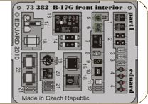 Detailset Boeing B17G Flying Fortress Front Interior (Revell) E73-382