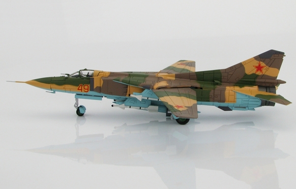 MIG-23MS Flogger (USAF, Red 49, 4477th Test and Evaluation Sqn., Tonopah Test Range Airfield, 1980s) HA5303