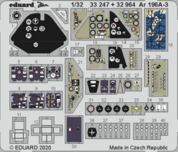 Detailset Arado AR196A-3 Interior (Revell) E33-247