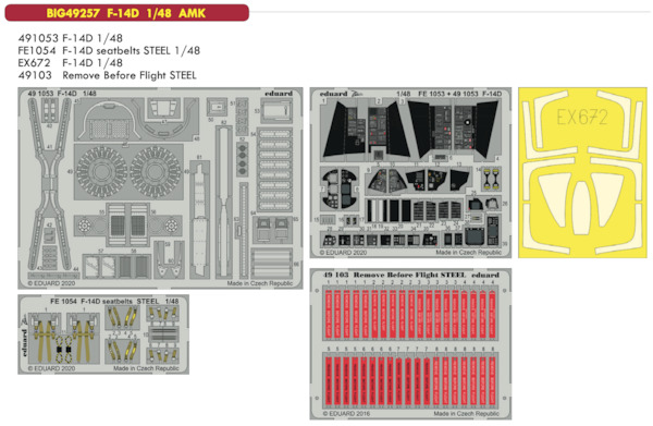 Detailset F14D Tomcat (AMK) BIG49257
