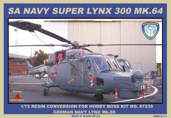 Westland Super Lynx 300 Mk64 (SA Navy) (Hobbyboss) sw72-11
