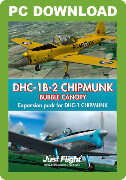 DHC-1B-2 Chipmunk - Bubble Canopy (download version FSX, P3D)  J3F000141-D