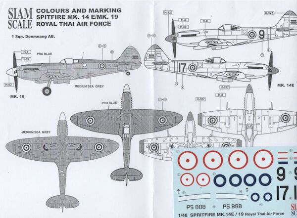 Spitfire MK14E/PR19 (R.Thai AF) SSN48004
