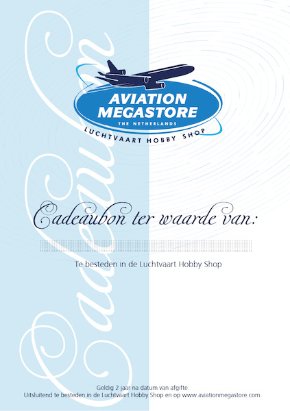 Luchtvaart Hobby Shop Cadeaubon ter waarde van 200 euro (Gift Voucher)  