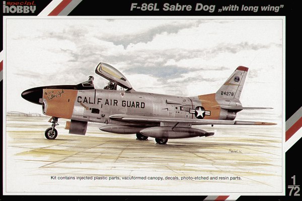 North American F86L Sabre Dog sh72144