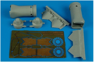 F/A22A Raptor Exhaust Nossle set closed (Hasegawa) 4481