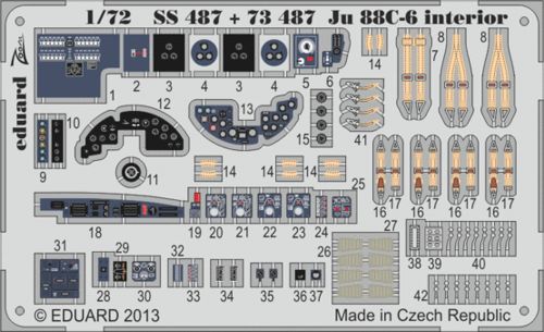 Detailset Junkers Ju88C-6 Interior Self Adhesive (Revell) ss487
