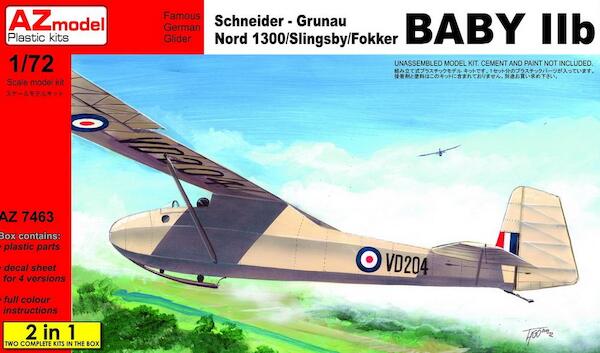 Nord 1300 / Slingsby / Fokker Baby IIb, 2 kits included) AZ7463