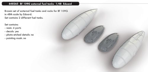 Messerschmitt BF109G-5/6 External Fuel tanks (Eduard) E648265