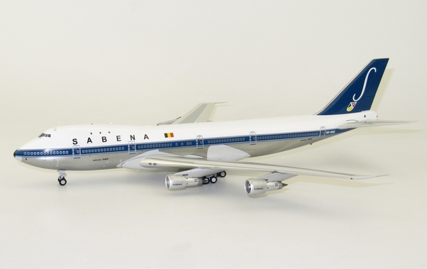 B747-100 (Sabena) OO-SGA Polished With Stand IF741SAB001P