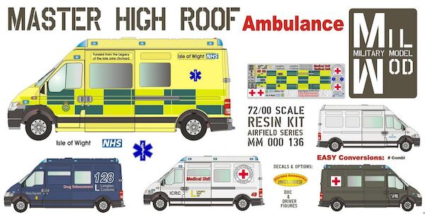 Master (Renault) High Roof Ambulance MM000-136