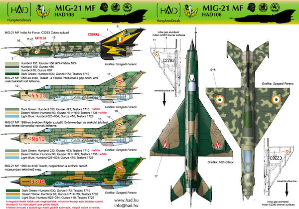 Mikoyan MIG-21MF(Indian AF, Hungarian AF) HAD48108