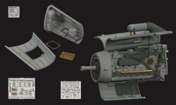 Messerschmitt BF109G-6 Advanced set (Tamiya) esin64847